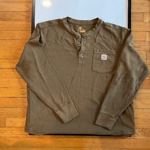 Carhartt Relaxed Fit Waffle LS Henley - Sz XL